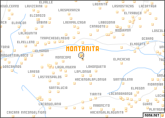 map of Montañita