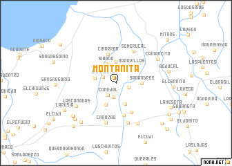 map of Montañita