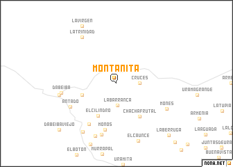 map of Montañita