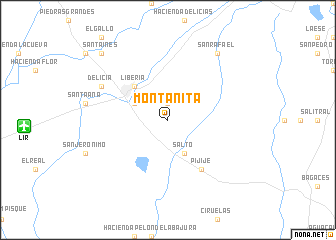 map of Montañita