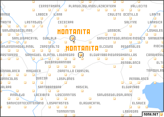 map of Montañita