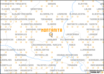 map of Montañita