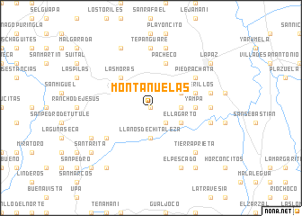 map of Montañuelas