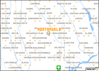 map of Montañuela