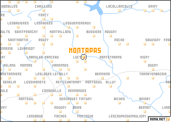 map of Montapas