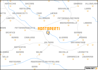 map of Montaperti