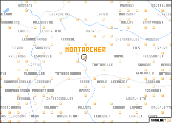 map of Montarcher