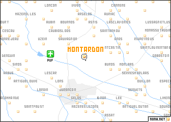 map of Montardon