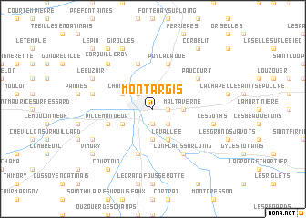 map of Montargis