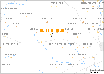 map of Montarnaud