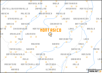 map of Montasico