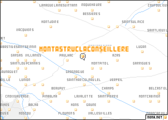 map of Montastruc-la-Conseillère