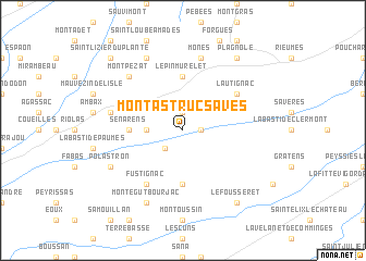 map of Montastruc-Savès