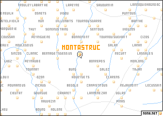 map of Montastruc