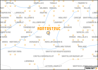 map of Montastruc