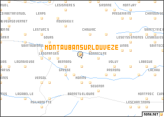 map of Montauban-sur-lʼOuvèze