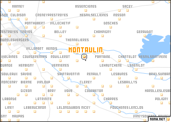 map of Montaulin