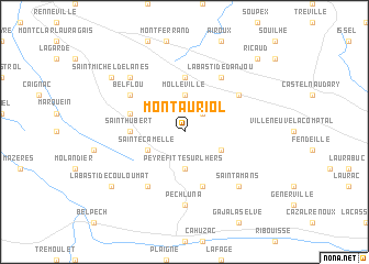 map of Montauriol