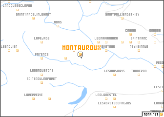 map of Montauroux