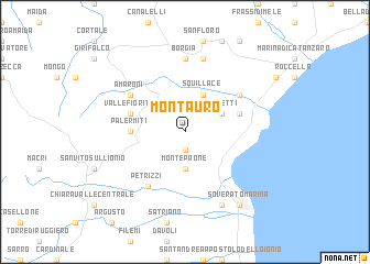 map of Montauro