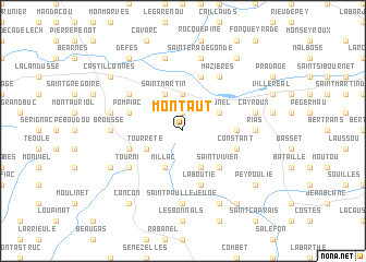 map of Montaut