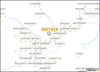 map of Montazo