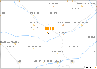 map of Montà