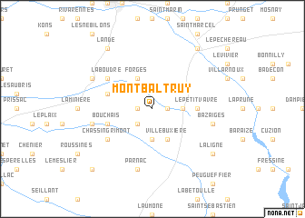 map of Montbaltruy