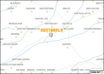 map of Montbarla