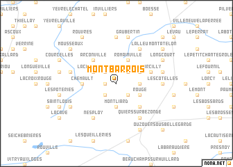 map of Montbarrois