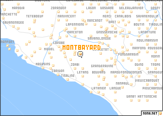 map of Mont Bayard