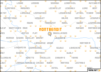 map of Mont-Benoît