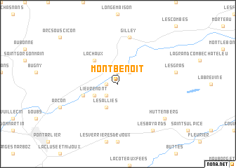 map of Montbenoît