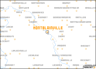 map of Montblainville