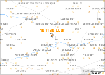 map of Montboillon