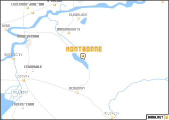 map of Montborne