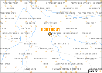 map of Montbouy