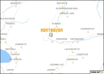 map of Montbovon