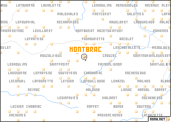 map of Montbrac