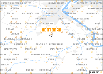 map of Montbran