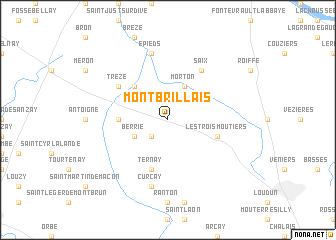 map of Montbrillais