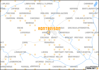 map of Montbrison