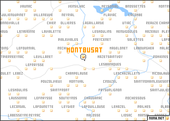 map of Mont-Busat