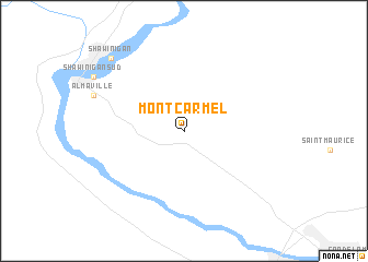 map of Mont-Carmel