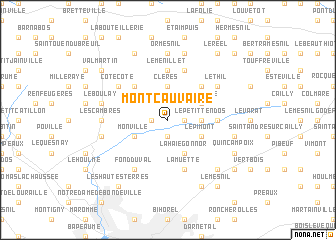 map of Mont-Cauvaire