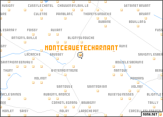 map of Montceau-et-Écharnant