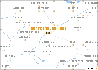 map of Montceau-les-Mines