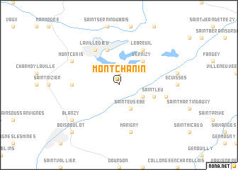 map of Montchanin