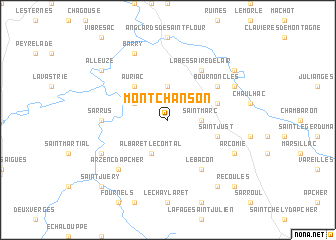 map of Mont-Chanson