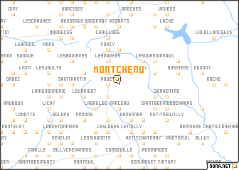 map of Mont-Chenu